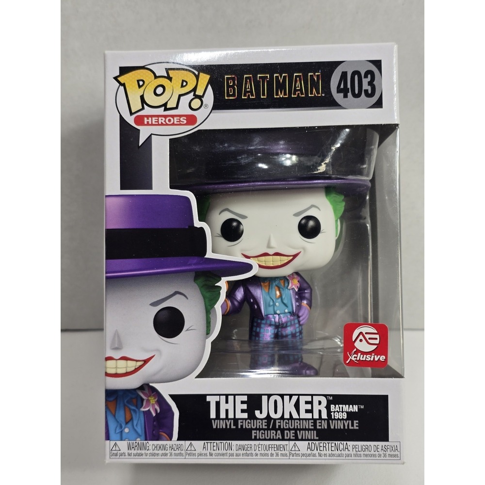 Funko‎ Pop! Heroes: DC The Joker Batman 1989 #403 - AE Xclusive New.
